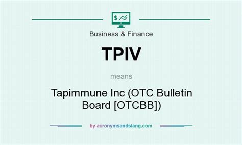 TapImmune, Inc. (TPIV) Stock Price, News, Quote & History